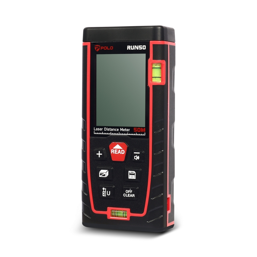 POLO เครื่องวัดระยะเลเซอร์ รุ่น RUN50/RUN70/RUN100 วัดระยะ 50/70/100 เมตร รับประกัน 1 ปี