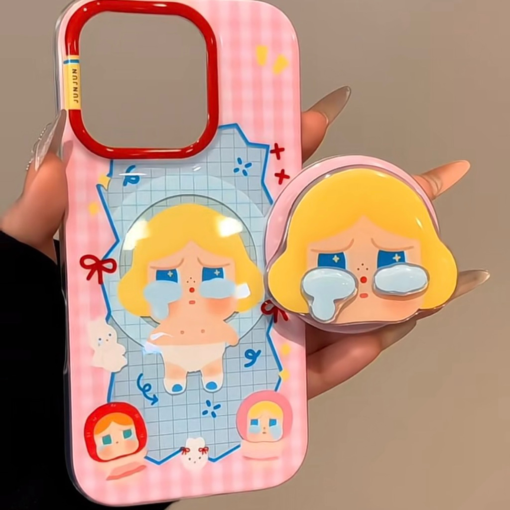 !!!พร้อมส่งจากไทย!!! Griptok cry baby กริ๊บต๊อก (แม่เหล็ก) ที่ตั้งมือถือ ที่จับโทรศัพท์กันตก กันลื่น สีน่ารักมาก