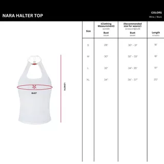 Merge Official - Nara Halter Top (พร้อมส่ง)