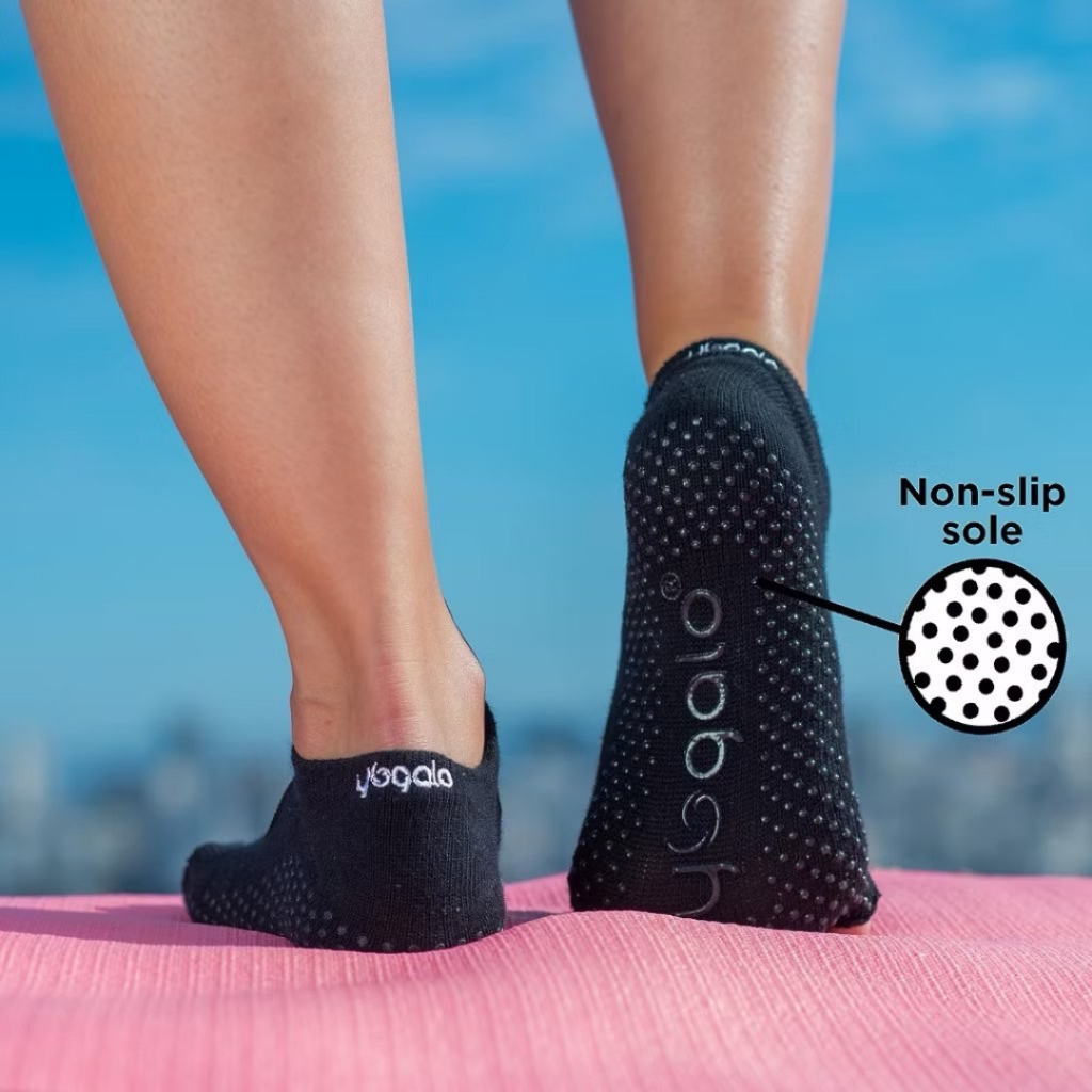 YOGALO Toeless Non-Slip Yoga Socks ถุงเท้าโยคะ พิลาทิส แบบเปิดนิ้ว 36-42 — صورة 2