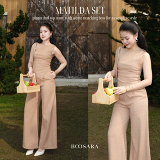 BOOSARA : Matilda Set  ชุดเซ็ตเสื้อ+กางเกงขายาวทรงกระบอกใหญ่…