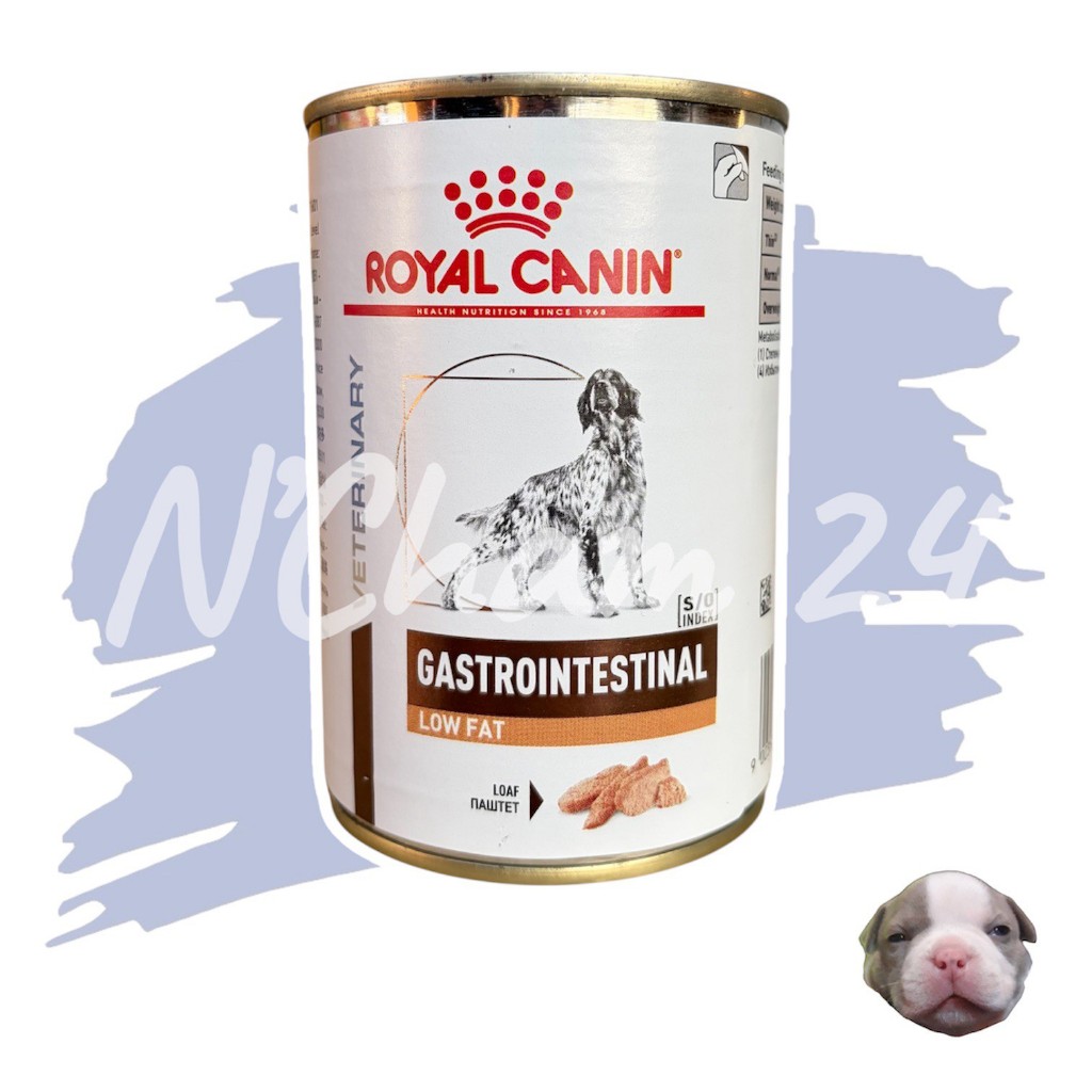 โปรดอ่านกอ่นสั่ง Royal canin Low fat 420 กรัม จำนวน 1 กระป๋อง อาหารเปียกสำหรับสุนัขโรคตับอ่อนอักเสบ
