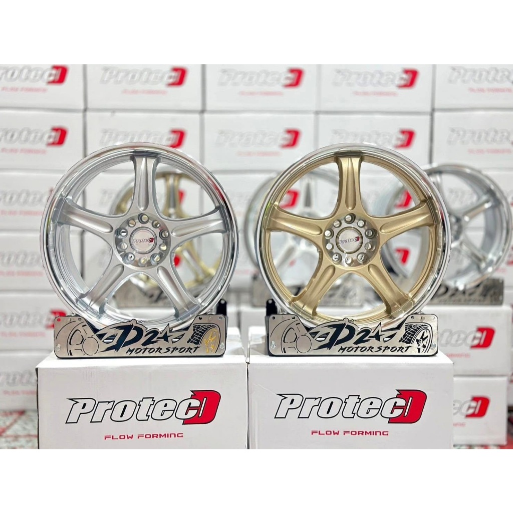 D2 PROJECTD D5R  ขอบ 18 กว้าง 8.5 ออฟ+38 5รู114.3 มี 2 สี แถมฟรีจุ๊บเหล็ก ราคาต่อวง