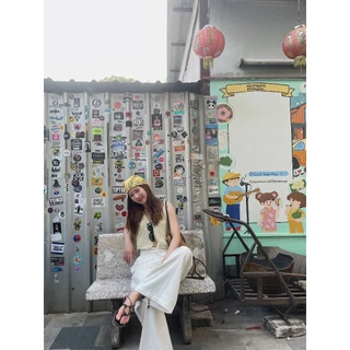 Dressupcorner กางเกงขายาวผ้าลินิน DCN01243