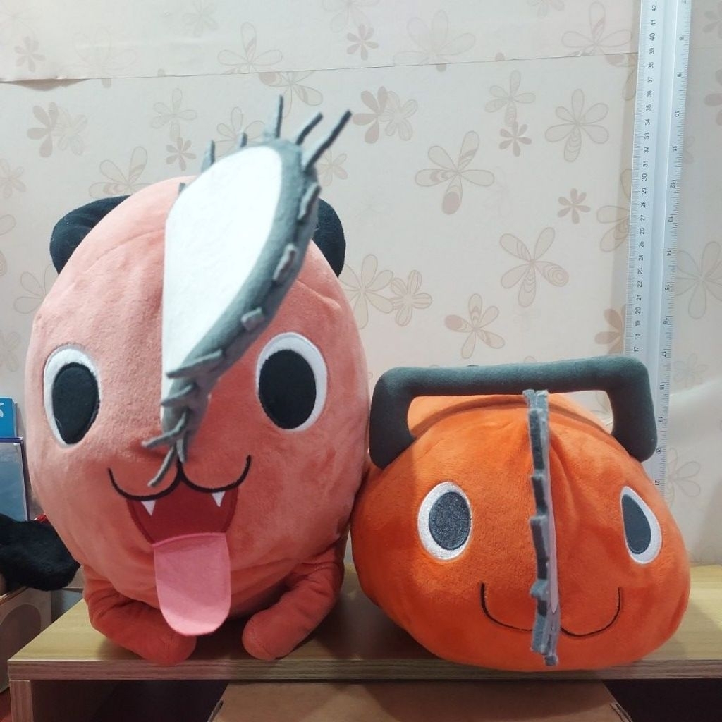Chainsaw Man Pochita BIG Plush/ตุ๊กตาเลื่อยโปชิตะ มอมนิดหน่อย ของแท้ญี่ปุ่นมือสอง