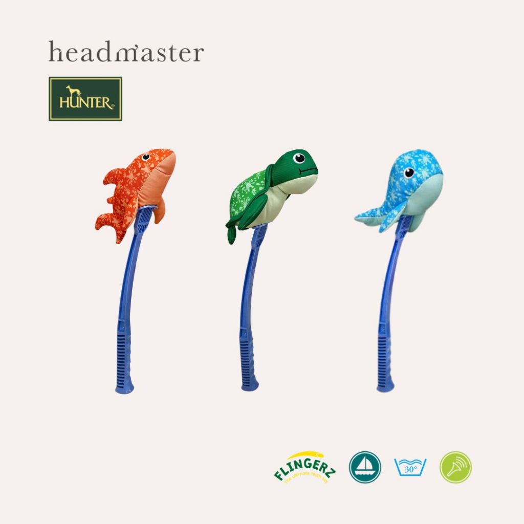 HUNTER Fetch toy for dogs FLINGERZ™ ball Splash Whale ของเล่นสุนัขลอยน้ำ ของเล่นสำหรับสุนัข