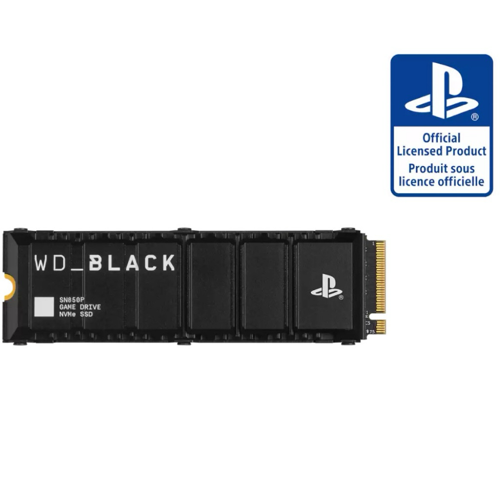 SSD 1TB WD BLACK SN850P NVMe SSD FOR PS5 CONSOLES - PCIe 4x4 NVMe M.2 2280