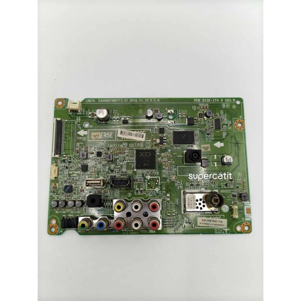 เมนบอร์ด ทีวี LG ใช้กับรุ่น 49lh511 / 43lh511 / 43lh510 / 49lh510 ของถอดแท้ มือสอง ใช้งานได้ปกติ