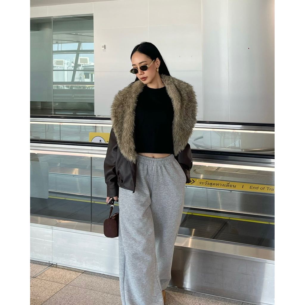 HYDE ABOVE - JACOB 2 in 1 LEATHER JACKET เฟอร์ถอดออกได้