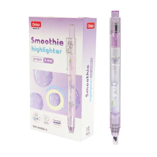 Oniso Hilighter แบบกด กลิ่นผลไม้ หอมอ่อนๆ ปากกาไฮไลท์ เน้นข้อความ Oniso AH006 มีกลิ่นหอมผลไม้