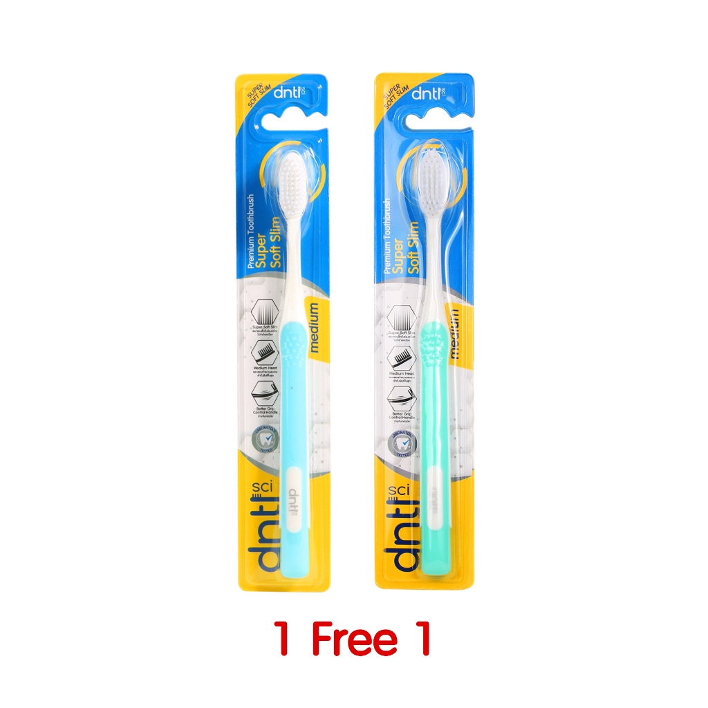 [1 แถม 1 ในแพค] แปรงสีฟัน เดนทัล ซายน์ ซุปเปอร์ซอฟท์สลิม DNTLsci Super Soft Slim รุ่นขนนุ่ม – โปรปัง