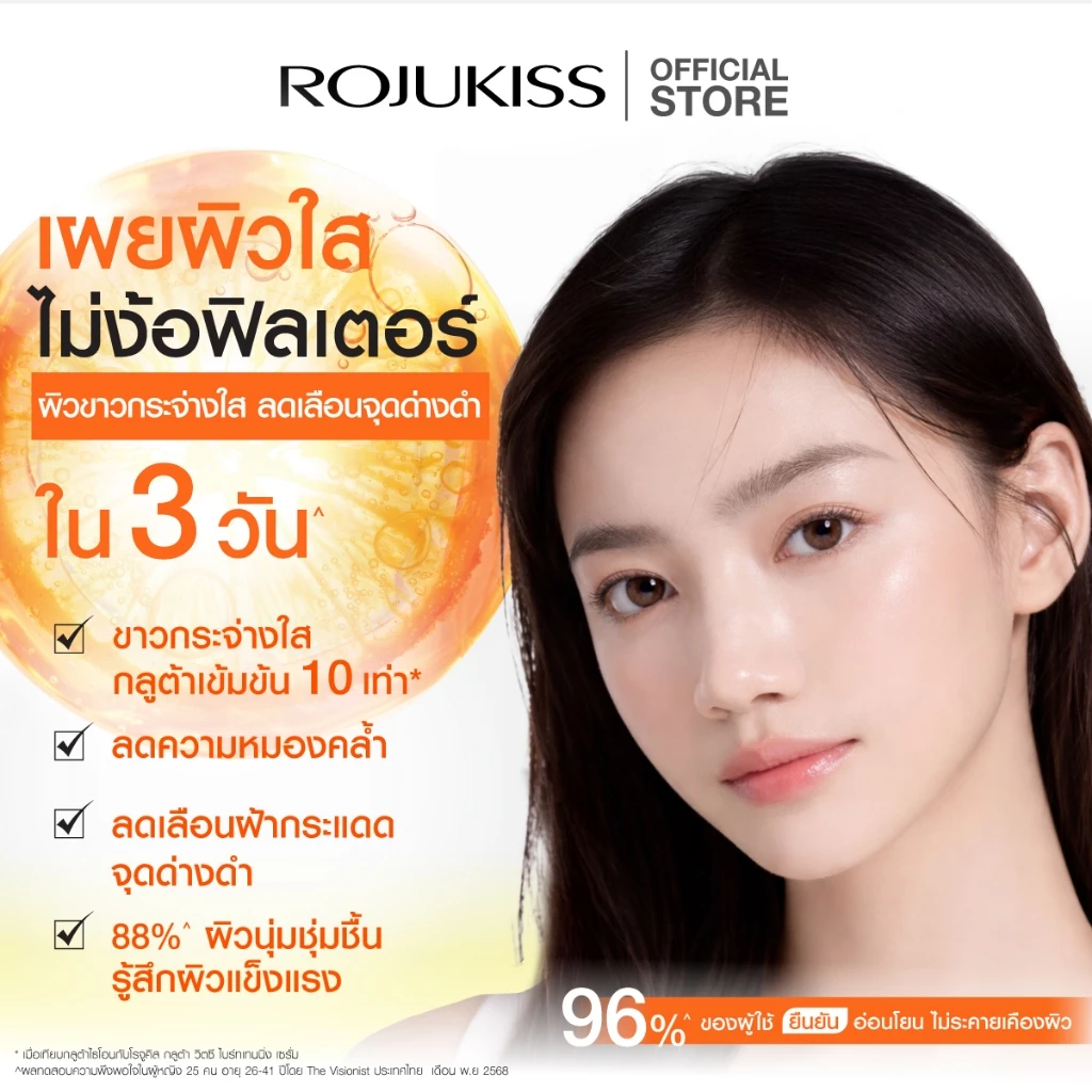 ROJUKISS Gluta Nia-C10 Triple Whitening Serum 30 ml โรจูคิส วิตามินซีเซรั่ม จัดการริ้วรอย จุดด่างดำ thumbnail 5