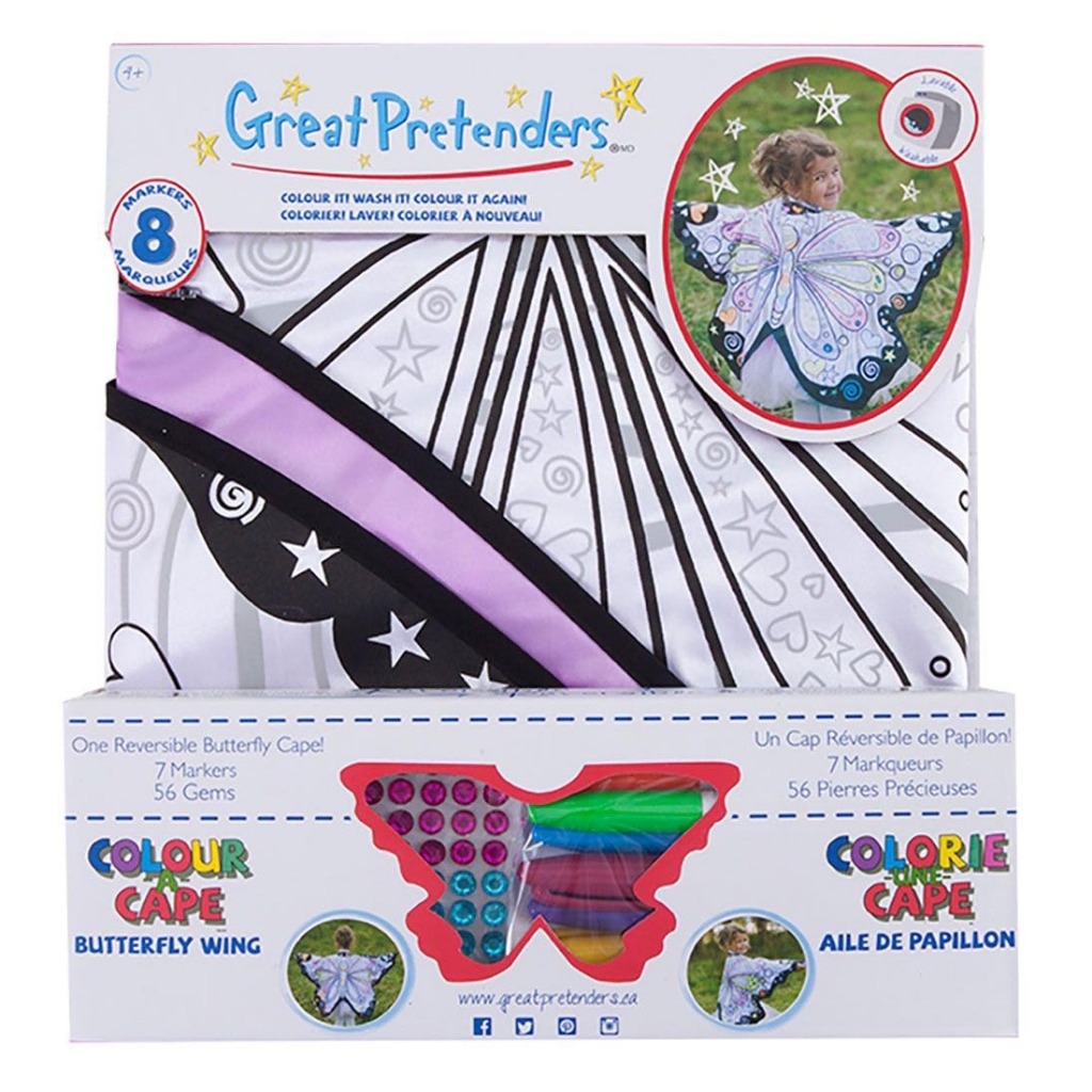 GREAT PRETENDERS, Colour-A-Butterfly Wings ของเล่นเสริมพัฒนาการ สำหรับเด็ก 3 ปีขึ้นไป