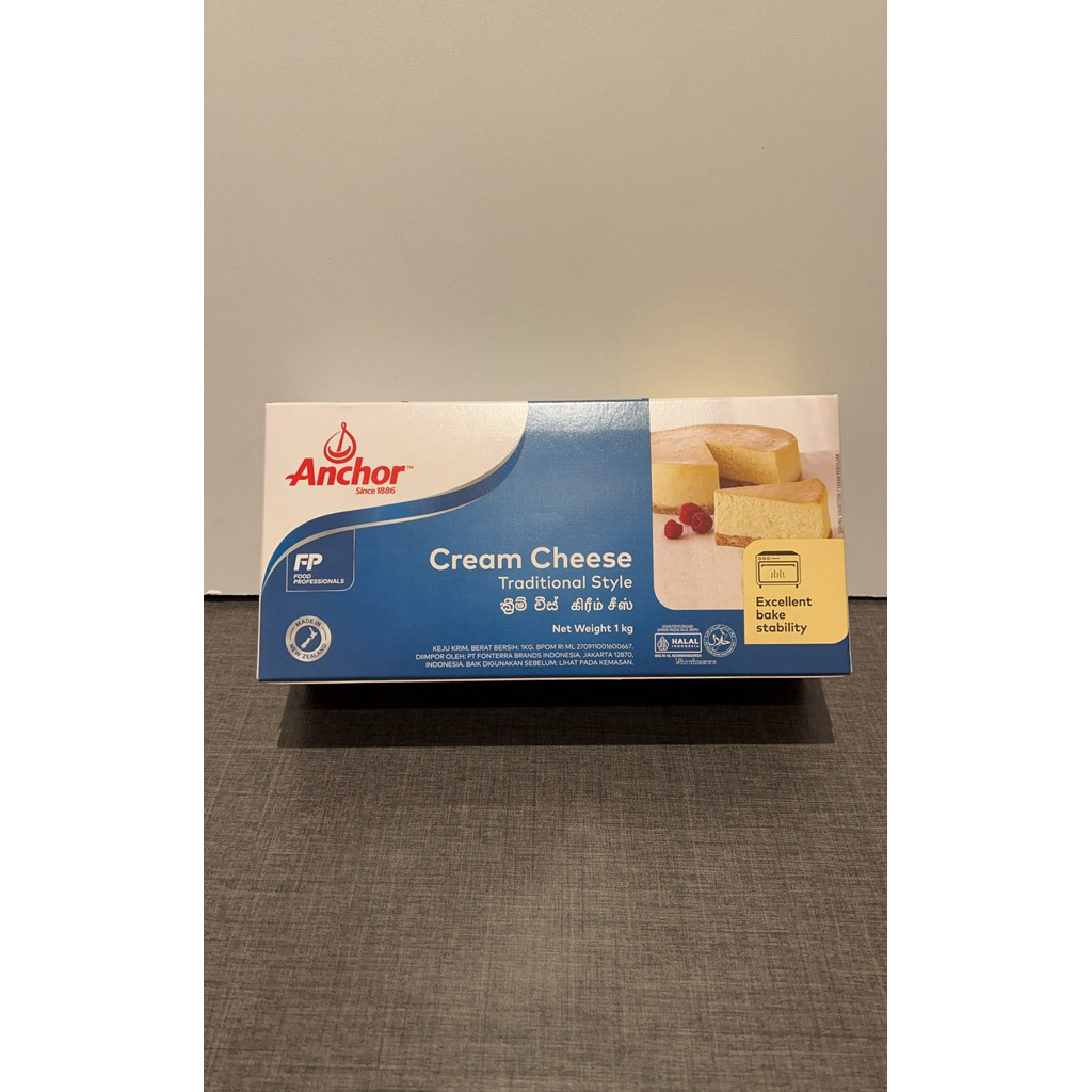 Anchor Cream Cheese 1 Kg ครีสขีส ตราแองเคอร์ 1 กิโลกรัม