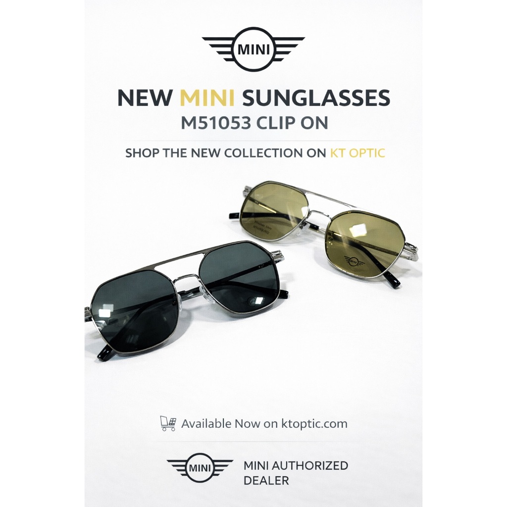 MINI แว่นตาทรงหกเหลี่ยม รุ่น M51053 CLIP ON