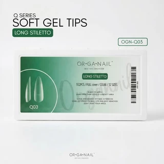 Organail เล็บปลอม Soft Gel Tips กล่องขาว PVC 552 ชิ้น