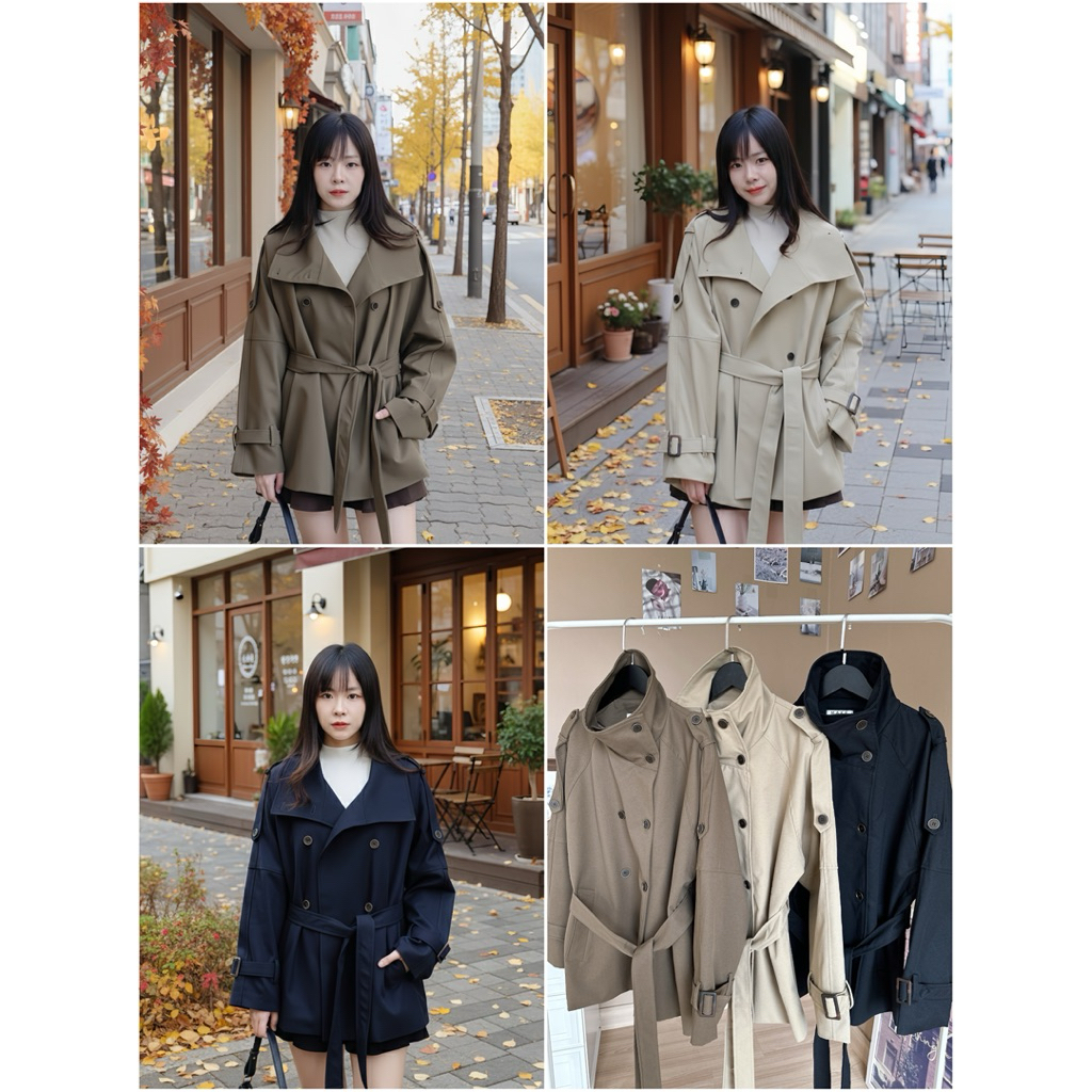 [Make your Clothes] Autumn french trench coat เทรนช์โค้ท