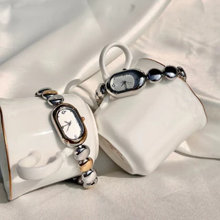 GAIL นาฬิกาผู้หญิงทรงกำไล | Stainless Steel Two-Tone | กันน้ำ | ใส่ออกงานได้