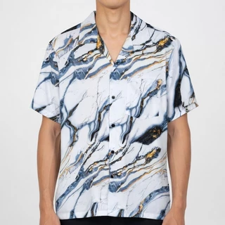เสื้อเชิ้ตฮาวายรวมลาย ไซส์ M-3XL อก 38-52 นิ้ว ผ้าไหมอิตาลี ผ้านุ่มใส่สบาย (พร้อมส่ง)