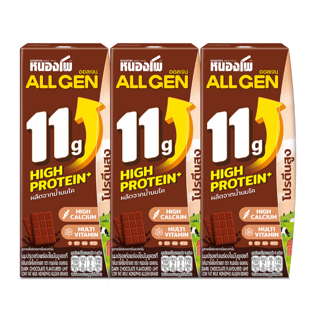 นมหนองโพ ALL GEN High Protein Milk 11g ยกลัง thumbnail 6