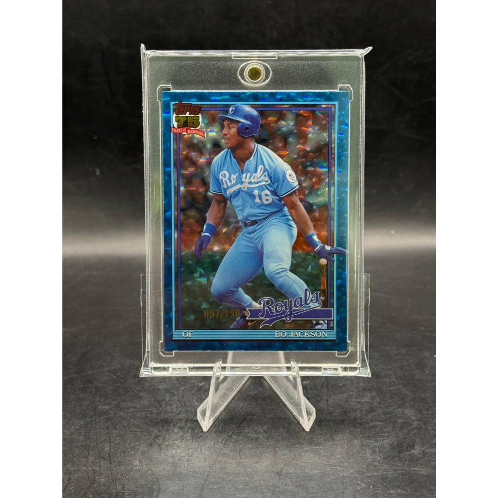 2025 Topps 75th Anniversary Bo Jackson Royals BLUE REFRACTOR /150 #T91-29