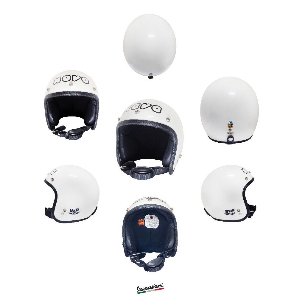 NAVA VIP SIZE S ขนาดรอบศรีษะ 57 - 56 CM./หมวกกันน็อค นาวา/NAVA HELMET/VESPA/LAMBRETTA/VESPAFARI