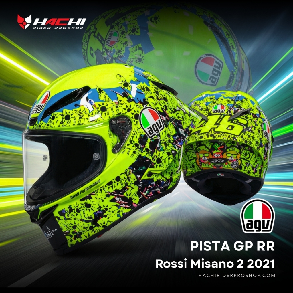 AGV : PISTA GP RR - Rossi Misano 2 2021 ( Limited 4,000 ใบ )