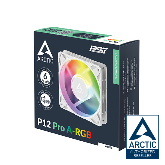 ARCTIC P12 PRO A-RGB WHITE (Computer fan / พัดลมระบายความร้อนคอมพิวเตอร์) ราคา ถูกที่สุด ดีลบีเคเค แกลเลอรีภาพที่ 4