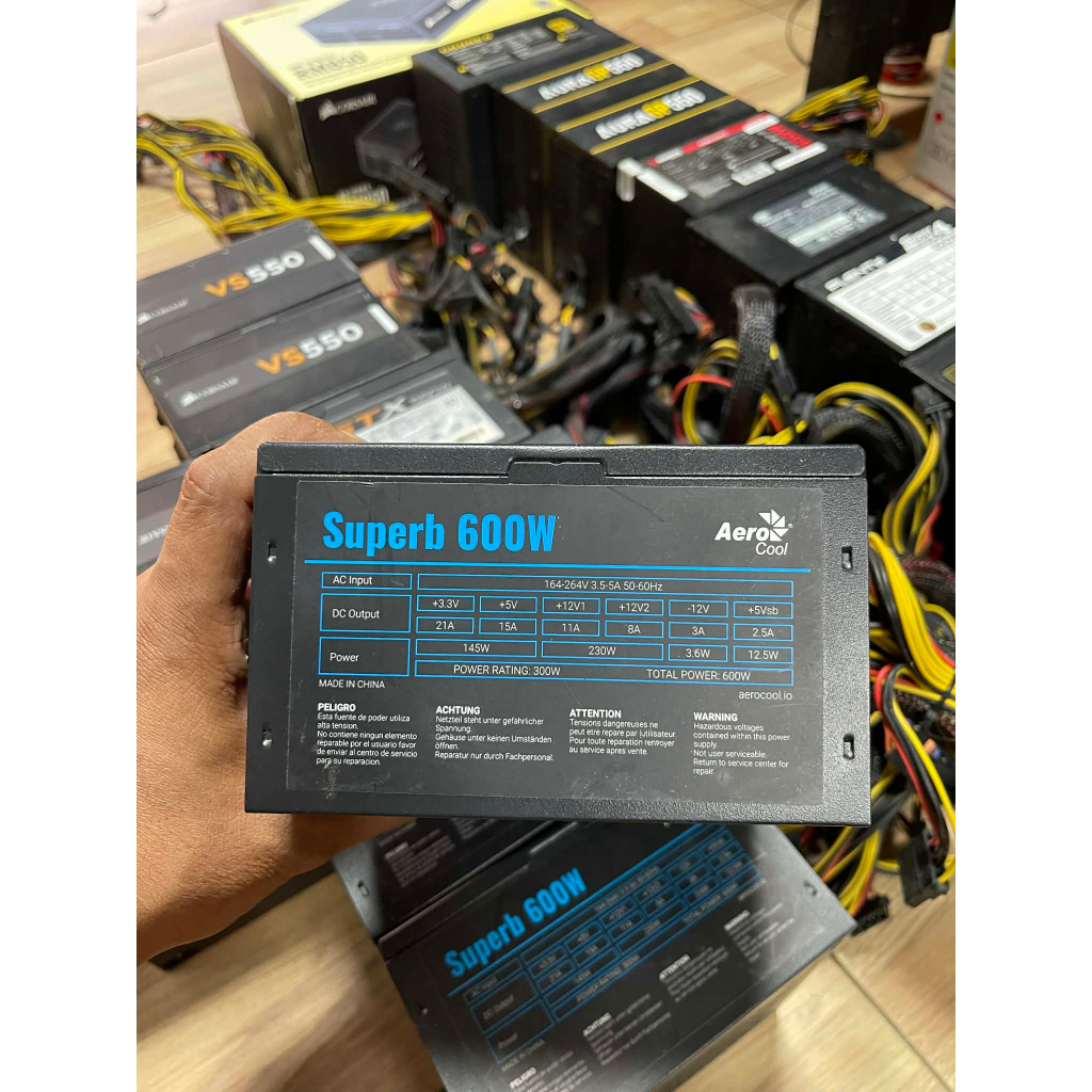 POWER SUPPLY 600W AEROCOOL SUPERB