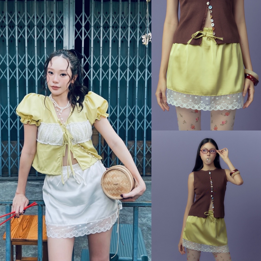 กระโปรง CHAMNIII รุ่น Lace Mini