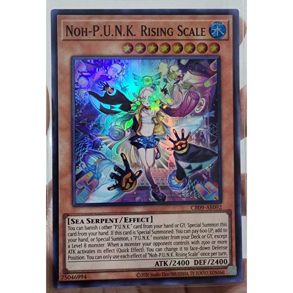 [CR09-AE092] Noh-P.U.N.K. Rising Scale (Super Rare) - YugiOh! การ์ดยูกิโอ ภาษาอังกฤษ
