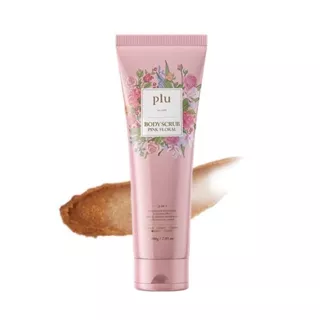 พร้อมส่ง/ของแท้ 💯PLU BODY SCRUB PINK FLORAL 200g สคลับผิว