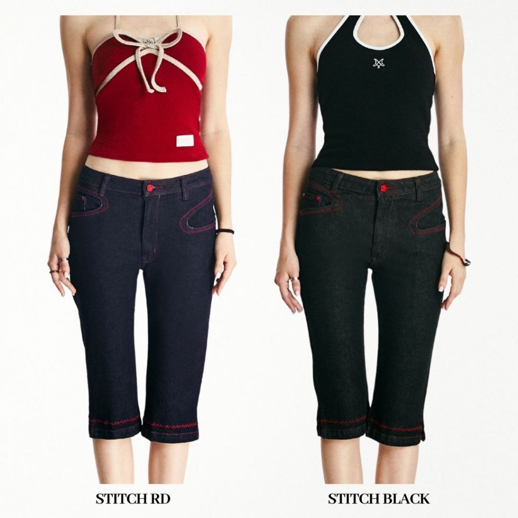Merge Official – Merge Capri Jeans (พร้อมส่ง) ราคา ถูกที่สุด ดีลบีเคเค แกลเลอรีภาพที่ 2