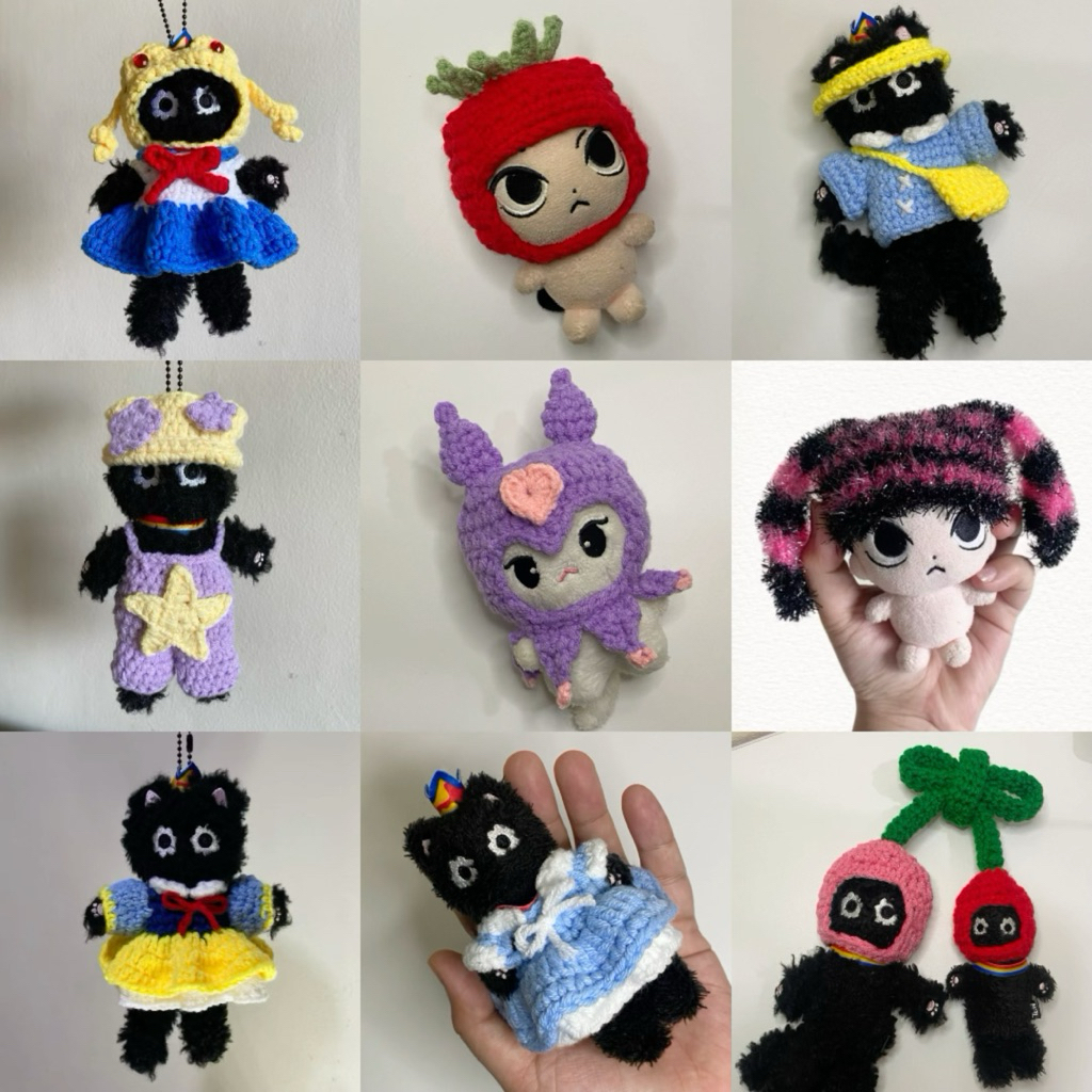 (จัดส่งใน 1-2 วัน / อ่านรายละเอียด )  ชุดตุ๊กตาไหมพรม 10 cm / 15 cm ตุ๊กตา 10 ซม / 15 ซม. เตนล์ CANELE คาเนเล่ กานูเล่