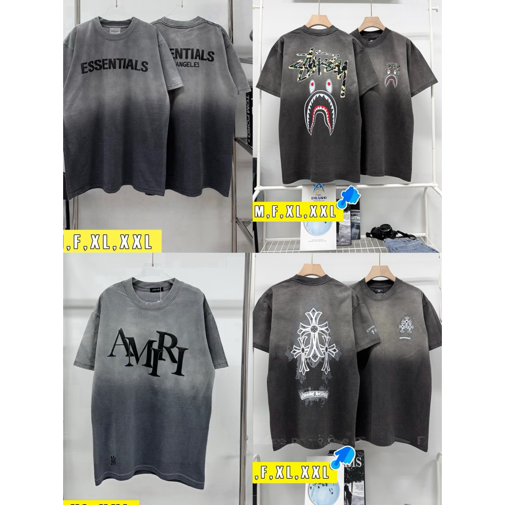 •เสื้อแบรนด์ผ้าฟอกM F XL 2XLราคาพิเศษ