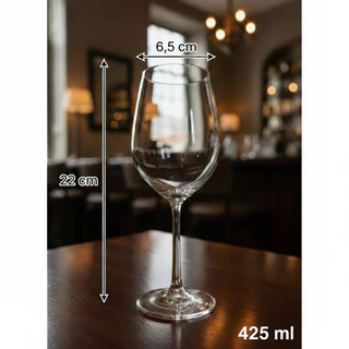 พร้อมส่ง🍷แก้วไวน์ขนาด 425 ml มีความใส สวยหรู (รับประกันแตกเคลมใหม่ให้ทันที)