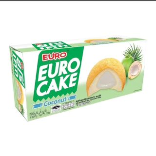 [ยกลัง 12 กล่อง] Euro Cake ยูโร่คัสตาร์ดเค้ก 144 ชิ้น ยูโร่ ยูโรเค้ก ของกินเล่น ขนมยัดไส้