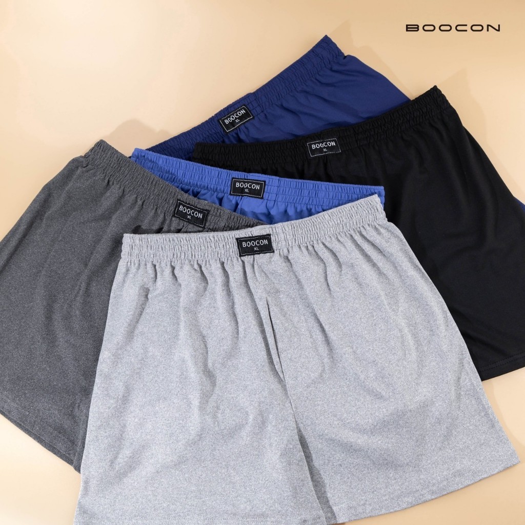 Boocon boxer [เซ็ต 5 ตัว] ผู้ชาย ผ้านุ่ม กางเกงบ๊อกเซอร์ผู้ชาย บ็อกเซอร์ บ๊อกเซอร์ผ้านุ่ม กางเกงขาสั้น