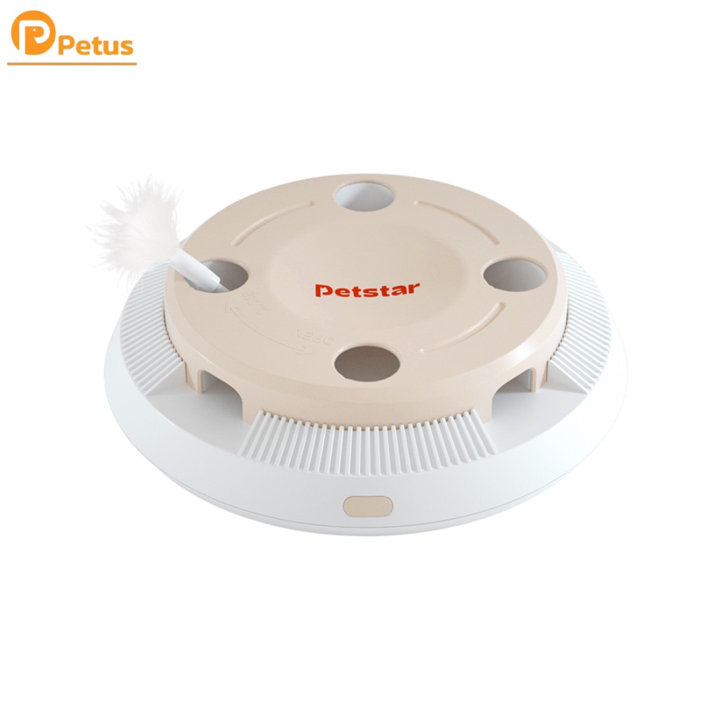 ของเล่นแมว รางบอลแมว cat toy ทำงานอัตโนมัติ แข็งแรง ทนต่อรอยขีดข่วน ฟรีถ่าน Petus pet