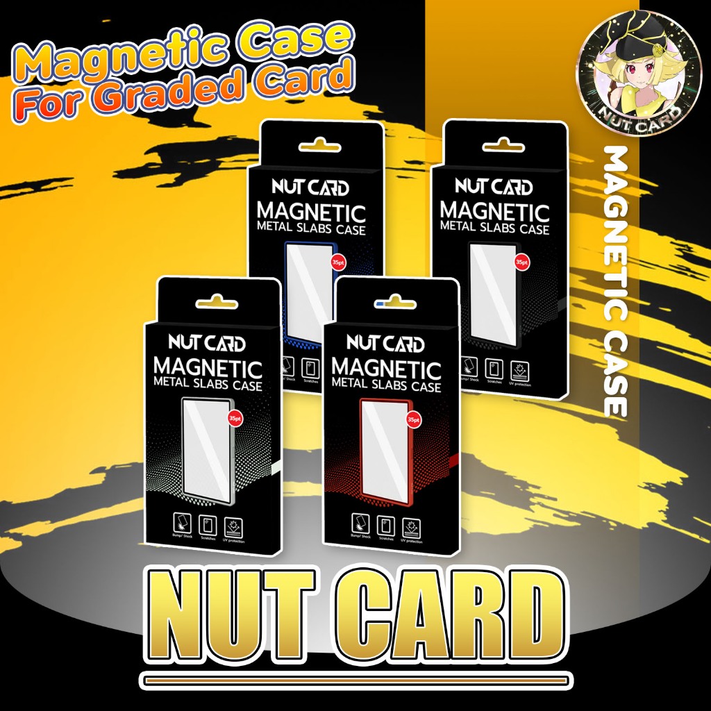 [NC] Nut Card Magnetic Metal Slabs Case 35pt สำหรับ PSA Graded **สีทูโทน**