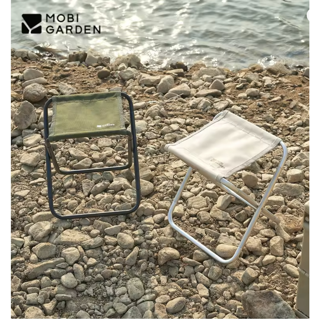 Mobi garden เก้าอี้พับได้สำหรับสวน, เก้าอี้พับได้เก้าอี้600D ผ้าอ๊อกซ์ฟอร์ดเก้าอี้ตกปลา แบบพกพา