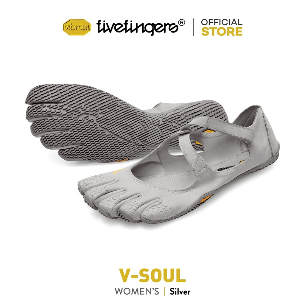 Vibram FiveFingers รุ่น V-Soul รองเท้าพิลาทิส/โยคะ รองเท้าเทรนนิ่ง รุ่นผู้หญิง สี Silver