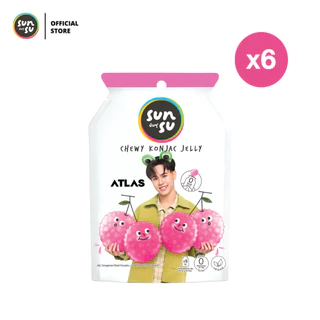 (แพ็ก 6) Sunsu x Atlas ซันซุ เยลลี่ผสมบุก (เลือกรสชาติได้)