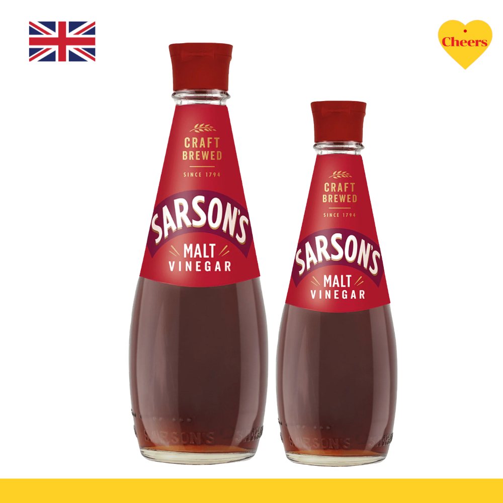 Sarson's Original Malt Vinegar l  เซอร์สันส์ น้ำส้มสายชูหมักจากข้าวมอลต์