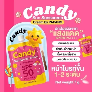 ((แยกซอง)) กันแดดแคนดี้ Candy Suncream by Papang SPF50PA+++ 7 g.
