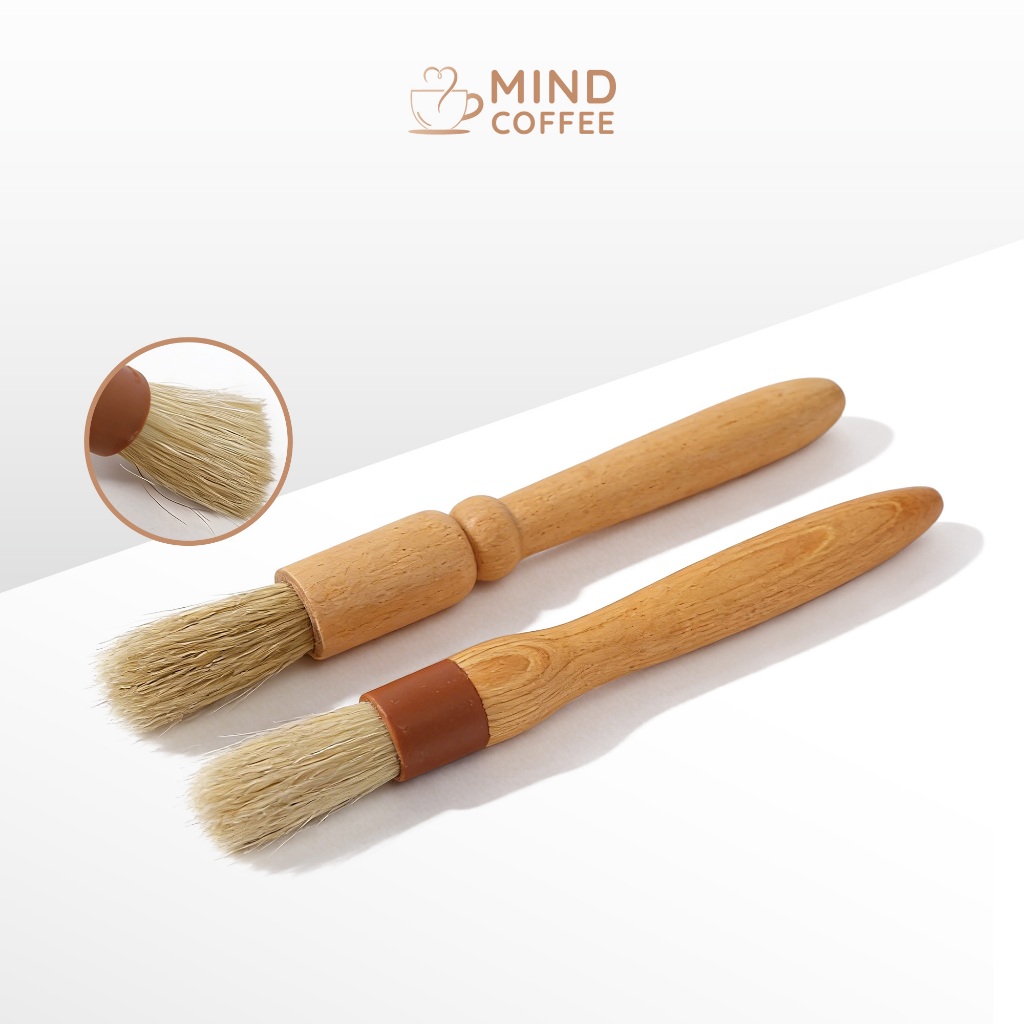 แปรงปัดผงกาแฟ Coffee Brush แปรง แข็งแรง ขนไม่หลุดง่าย จับง่าย 4.3 / 4.7 ซม. MindCoffee