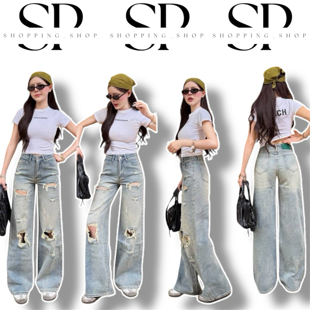 #8254-5ยีนส์สีสวยทรงเซอร์ป้ายvintag💸