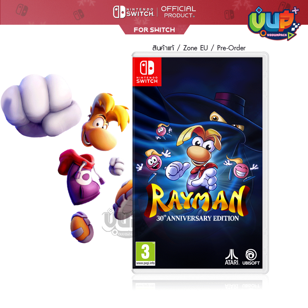 [มือ1 พร้อมส่ง] NS : Rayman: 30th Anniversary Edition Zone EU  ตลับเกม Nintendo Switch