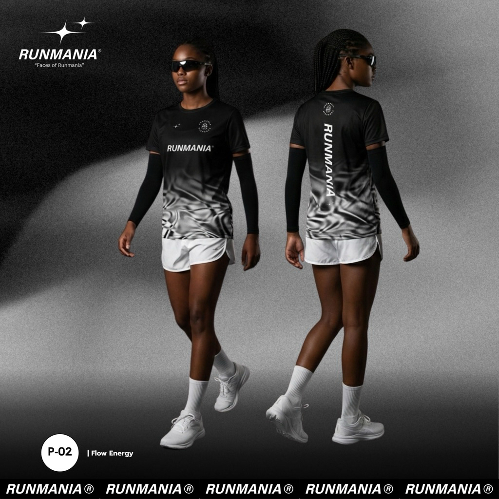 เสื้อออกกำลังกาย RUNMANIA® — FLOW ENERGY (P-02)