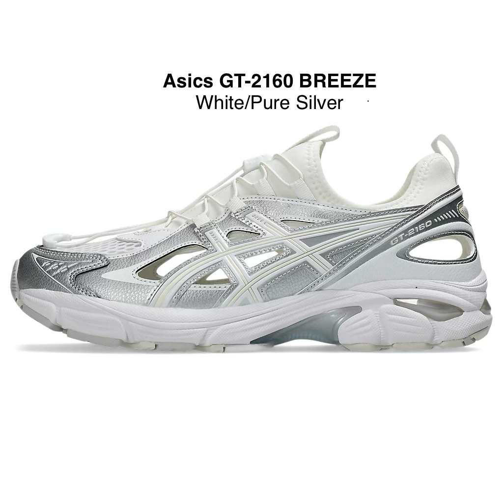 Asics GT-2160 BREEZE สี White/Pure Silver ขนาด 10.5US ของใหม่แท้100%